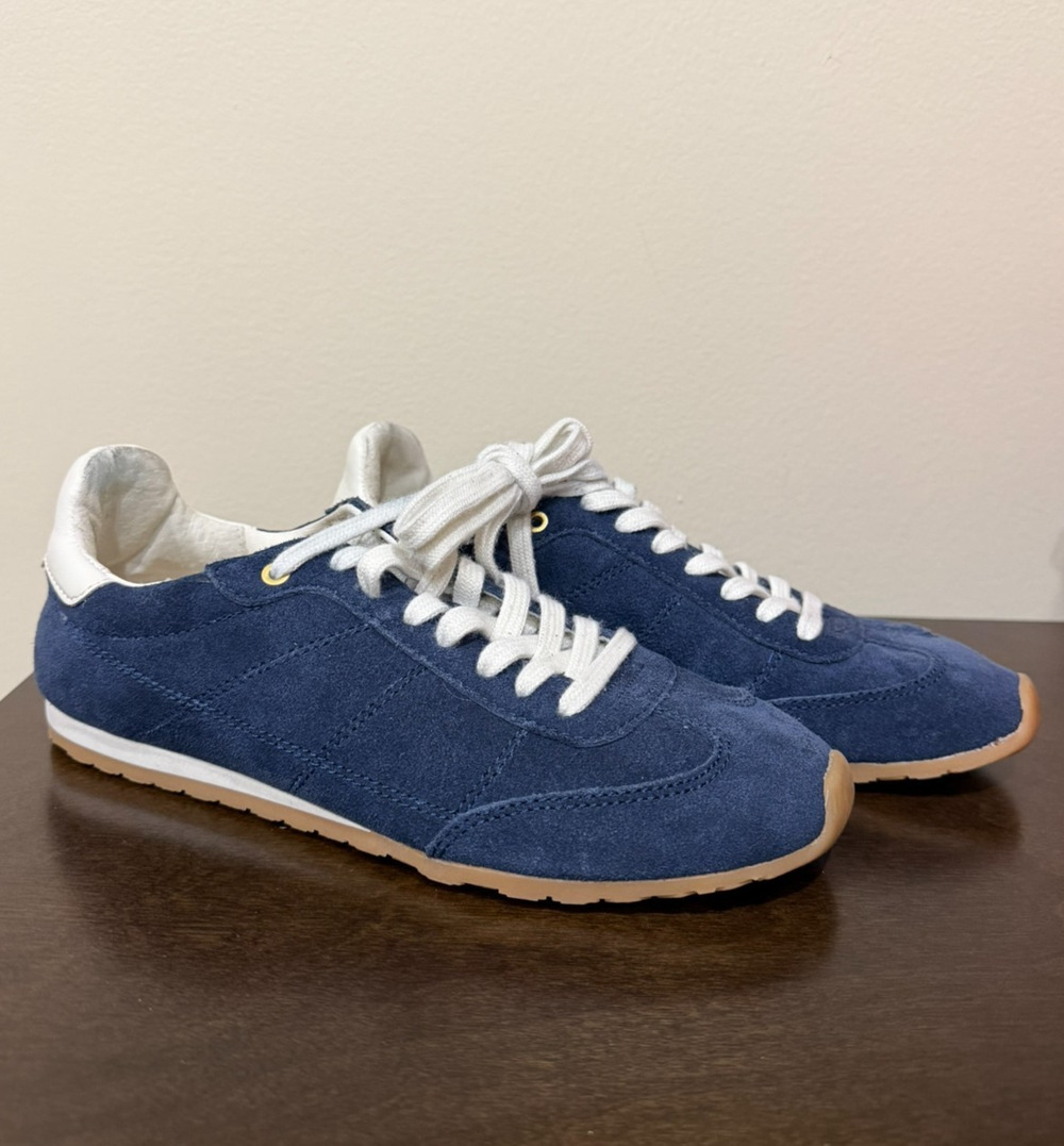 Dolce Vita Serina Suede Sneakers Navy Blue Women’s Size 7 Trainers Clean EUC